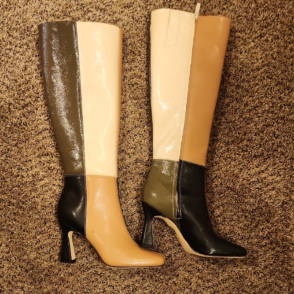 Circus By SAM EDELMAN Stylish FEW Tone Knee-High Boots SIZE 6 1/2